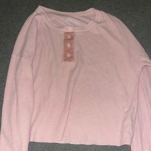 american eagle button top